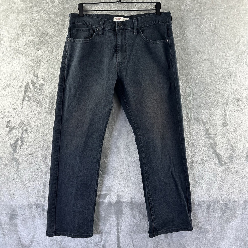 Levi Strauss Signature Jeans Men's 33 x 30 Black Relaxed Fit